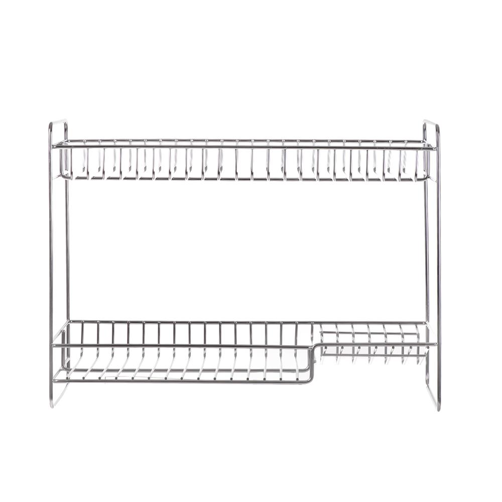 ชั้นวางแก้ว.จานรองสเตนเลส2ชั้นKECH