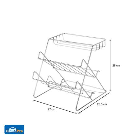 ชั้นวางขวดสเตนเลส 3 ชั้น KECH HWS 134-A_5