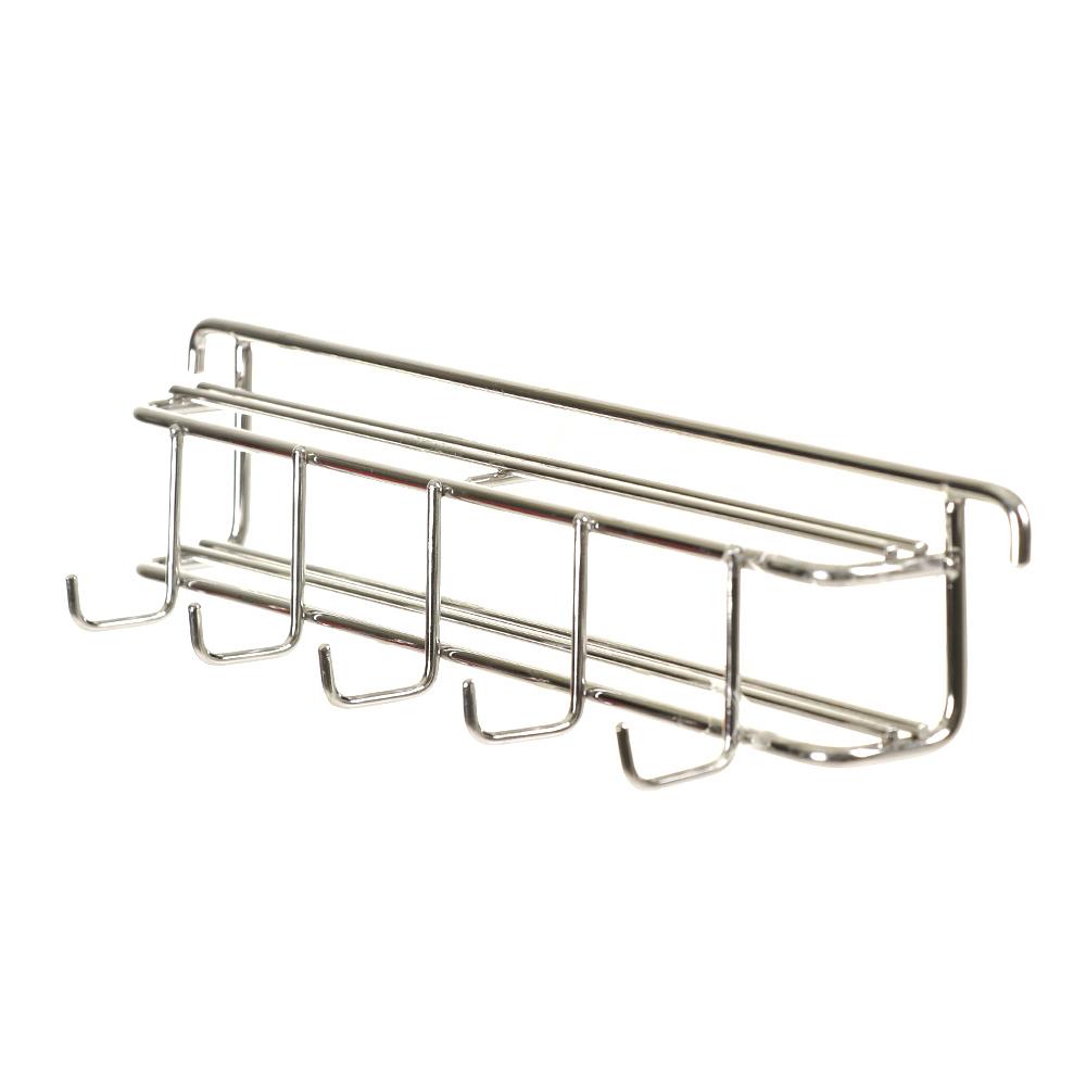 ชุดตะขอแขวนสเตนเลส5ขอพร้อมที่เสียบมีดKEC