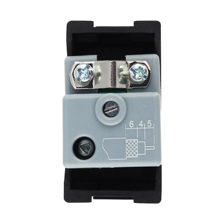 เต้ารับโทรทัศน์ 75 โอห์ม HACO TJ-W8201TV-SBL  สีแม็ทดาร์ค_2