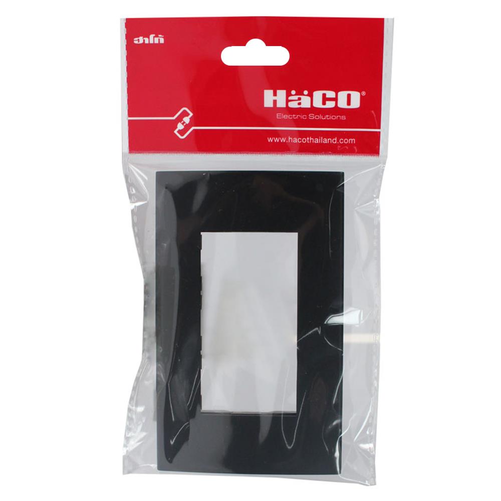 หน้ากาก 3 ช่อง HACO TJ-W1113-SBL สีแม็ทดาร์ค