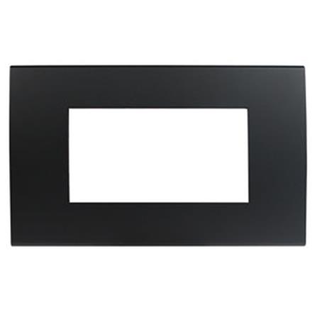 หน้ากาก 3 ช่อง HACO TJ-W1113-SBL สีแม็ทดาร์ค