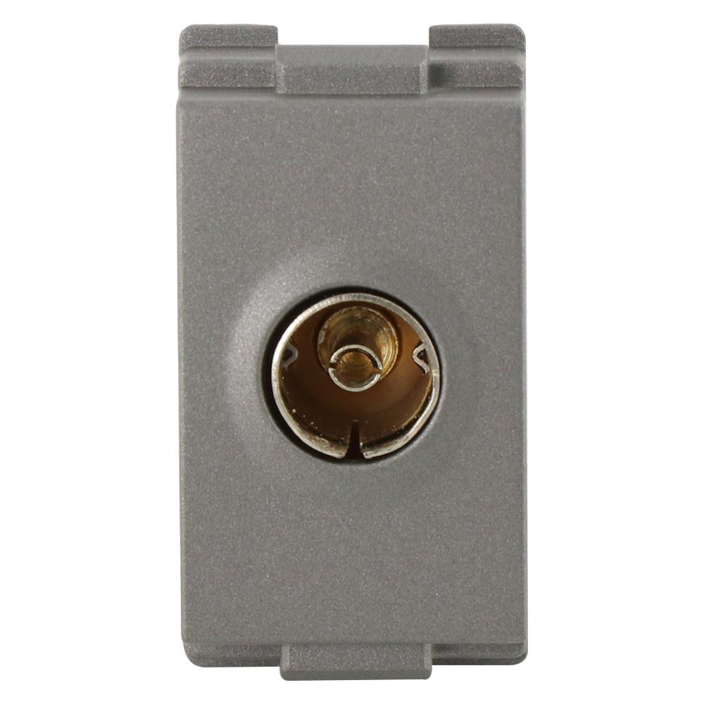 เต้ารับโทรทัศน์ 75 โอห์ม HACO TJ-W8201TV-MSB สี MATT GREY