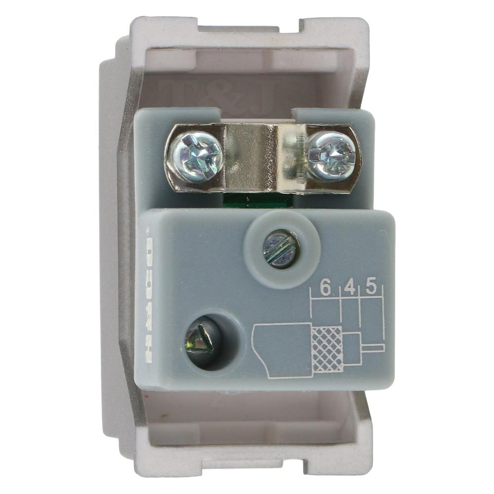 เต้ารับโทรทัศน์ 75 โอห์ม HACO TJ-W8201TV-MSB สี MATT GREY