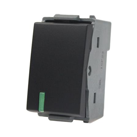 สวิตช์ 1 ทาง HACO J-W2711-SBL 16A ขนาด 1 ช่อง สีแม็ทดาร์ค_1