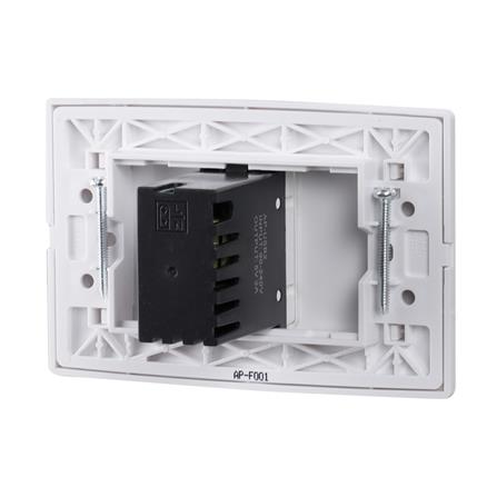 ชุดเต้ารับ USB 2 ช่อง HACO AP-USB10 สีขาว_2