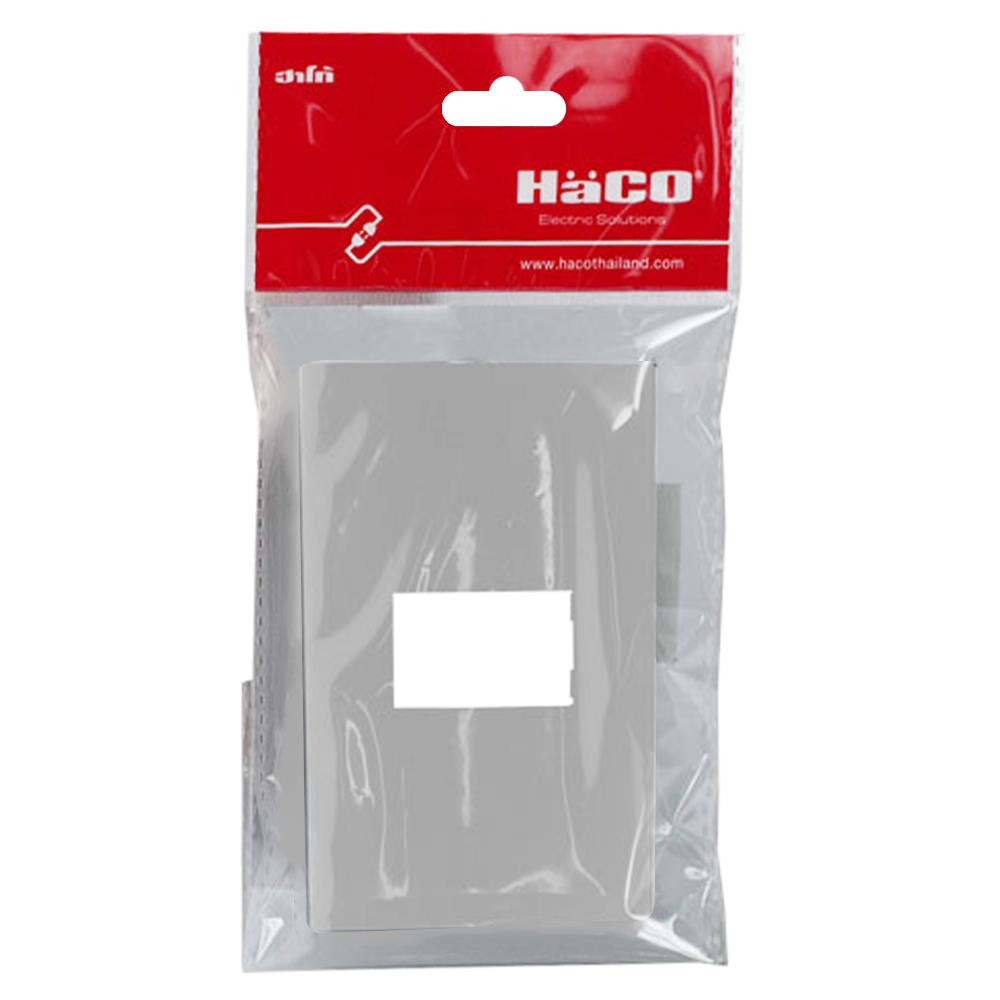 หน้ากาก 1 ช่อง HACO TJ-W1111-MSB สีแม็ทแกร์