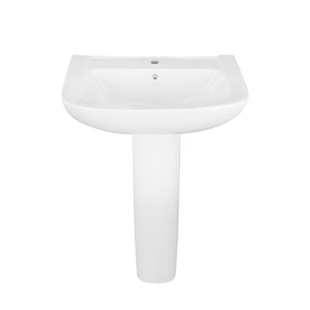 อ่างล้างหน้าพร้อมขาตั้ง MOYA 839 สีขาว_1