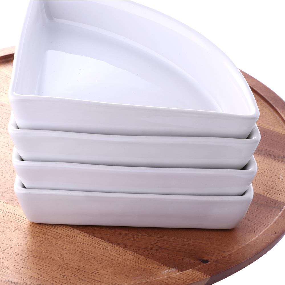 ถาดหมุน+ชามเซรามิก ACAZIA 4ชิ้น/ชุด