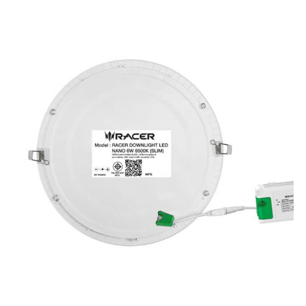 ดาวน์ไลท์ LED RACER NANO-D 4.6 นิ้ว 6 วัตต์ DAYLIGHT สีขาว