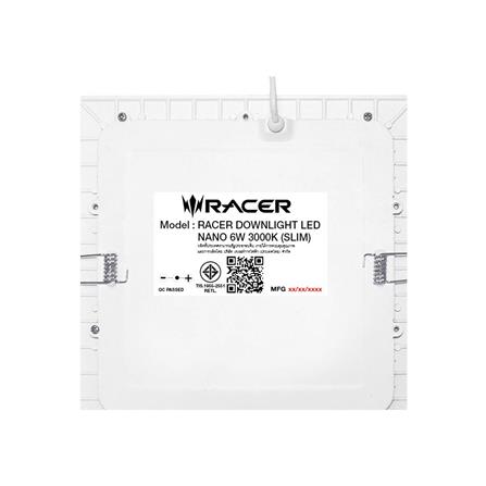 ดาวน์ไลท์ LED RACER NANO-Q 4.6 นิ้ว 6 วัตต์ DAYLIGHT สีขาว_6