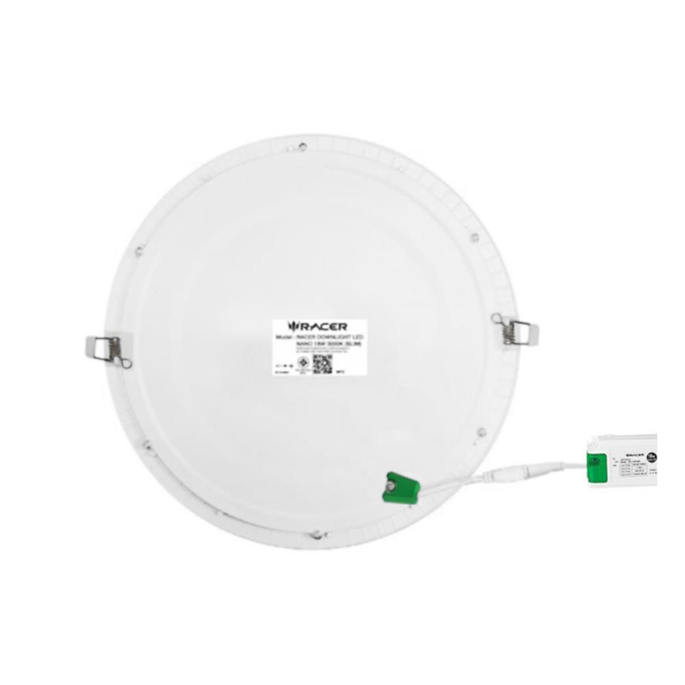 ดาวน์ไลท์ LED RACER NANO-D 8.6 นิ้ว 18 วัตต์ WARM WHITE สีขาว