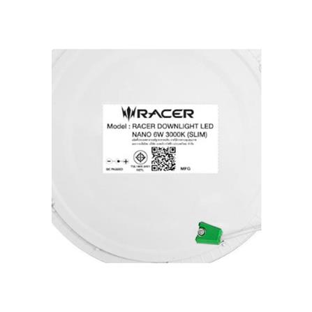 ดาวน์ไลท์ LED RACER NANO-D 4.6 นิ้ว 6 วัตต์ WARM WHITE สีขาว_6