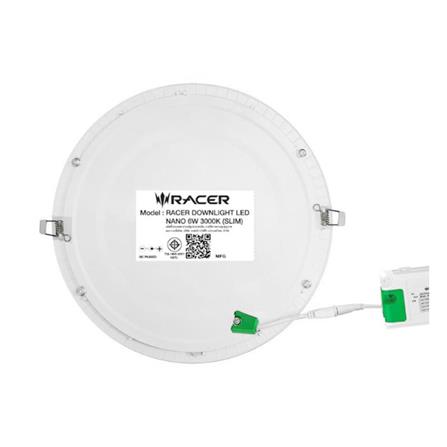 ดาวน์ไลท์ LED RACER NANO-D 4.6 นิ้ว 6 วัตต์ WARM WHITE สีขาว_1