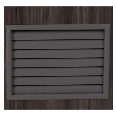 ประตูห้องน้ำ UPVC AZLE LT-05 เกล็ด 70X200 ซม. สี DARK GREY เจาะลูกบิด_2