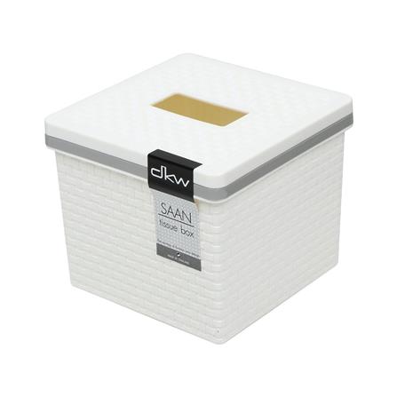 กล่องทิชชู่ POP UP DKW SAAN PP สีขาว