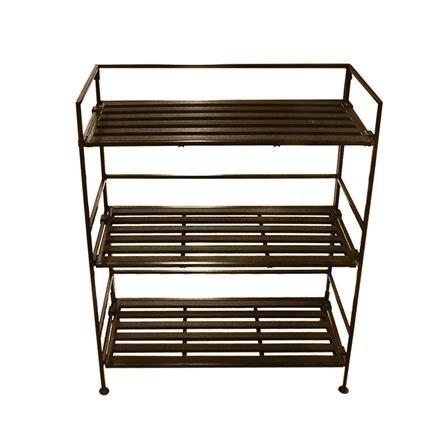 3 TIER SHELVES STACKO SHE04115 64.5X28.5X81.9CM DARK BROWN_0