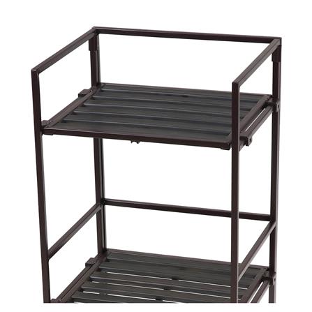 ชั้นวางของหน้าแคบ 3 ชั้น STACKO SHE04114 33x28.5x81.9 ซม. สีน้ำตาลเข้ม_3