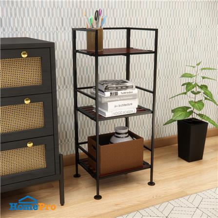 ชั้นวางของหน้าแคบ 3 ชั้น STACKO SHE04114 33x28.5x81.9 ซม. สีน้ำตาลเข้ม_4