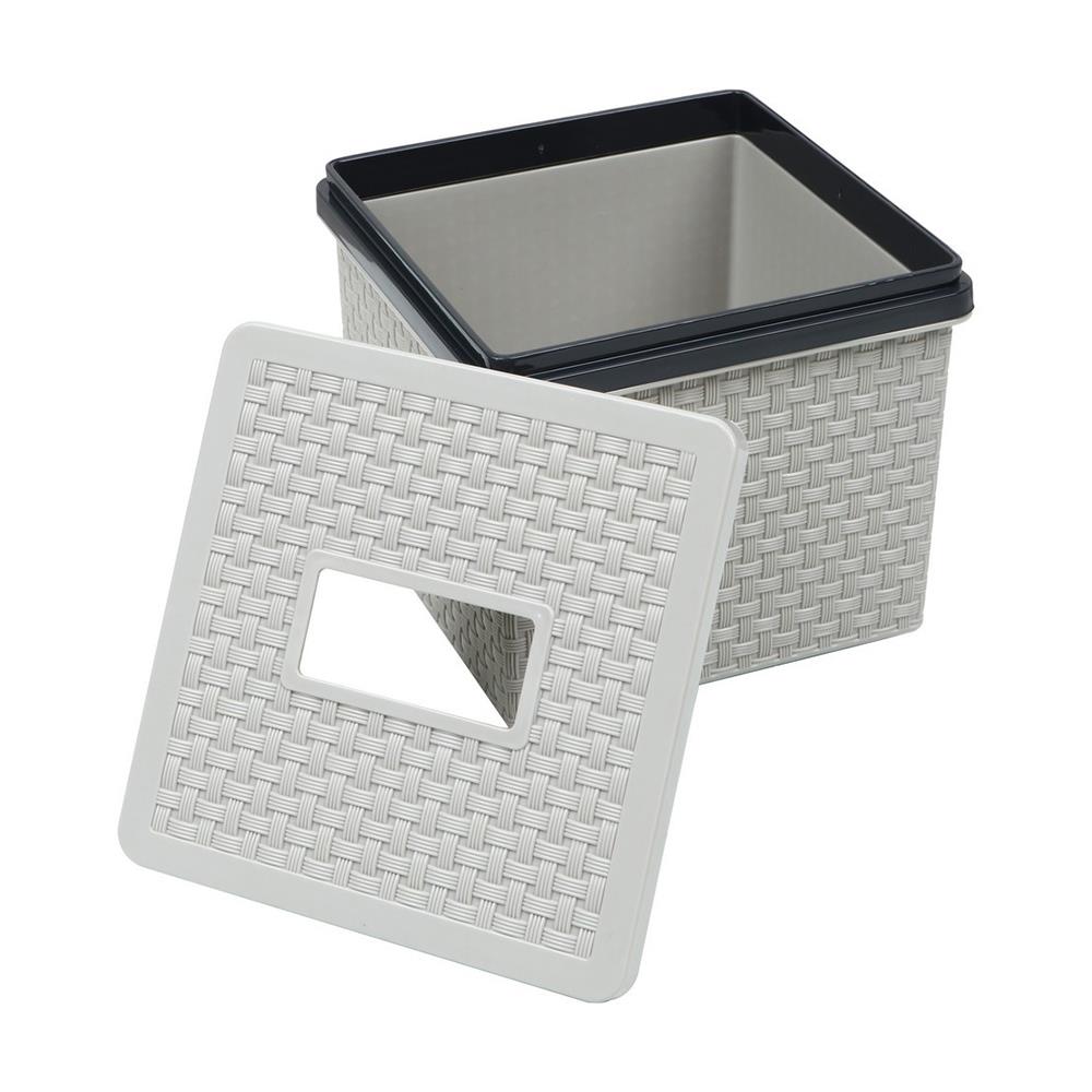 กล่องทิชชู่ POP UP DKW SAAN สีเทา