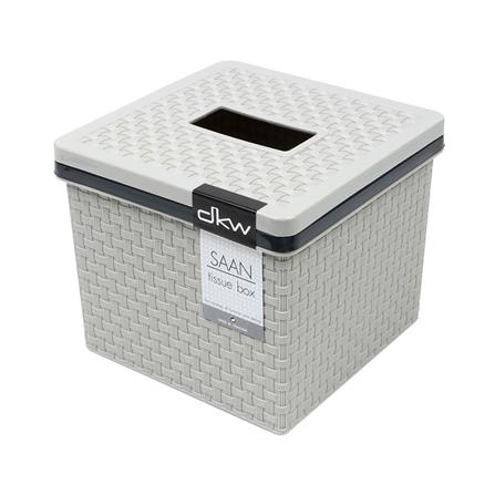 กล่องทิชชู่ POP UP DKW SAAN สีเทา