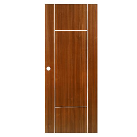 ประตูภายใน ไวนิล AZLE MD1 80X200 ซม. สีสัก เจาะลูกบิด_0