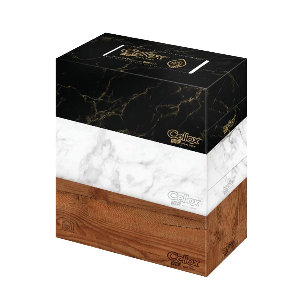 กระดาษเช็ดหน้า CELLOX DECOR 135 แผ่น แพ็ก 3 ชิ้น