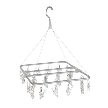 ห่วงตากผ้าอะลูมิเนียมเหลี่ยม 24 กิ๊บ PLIM