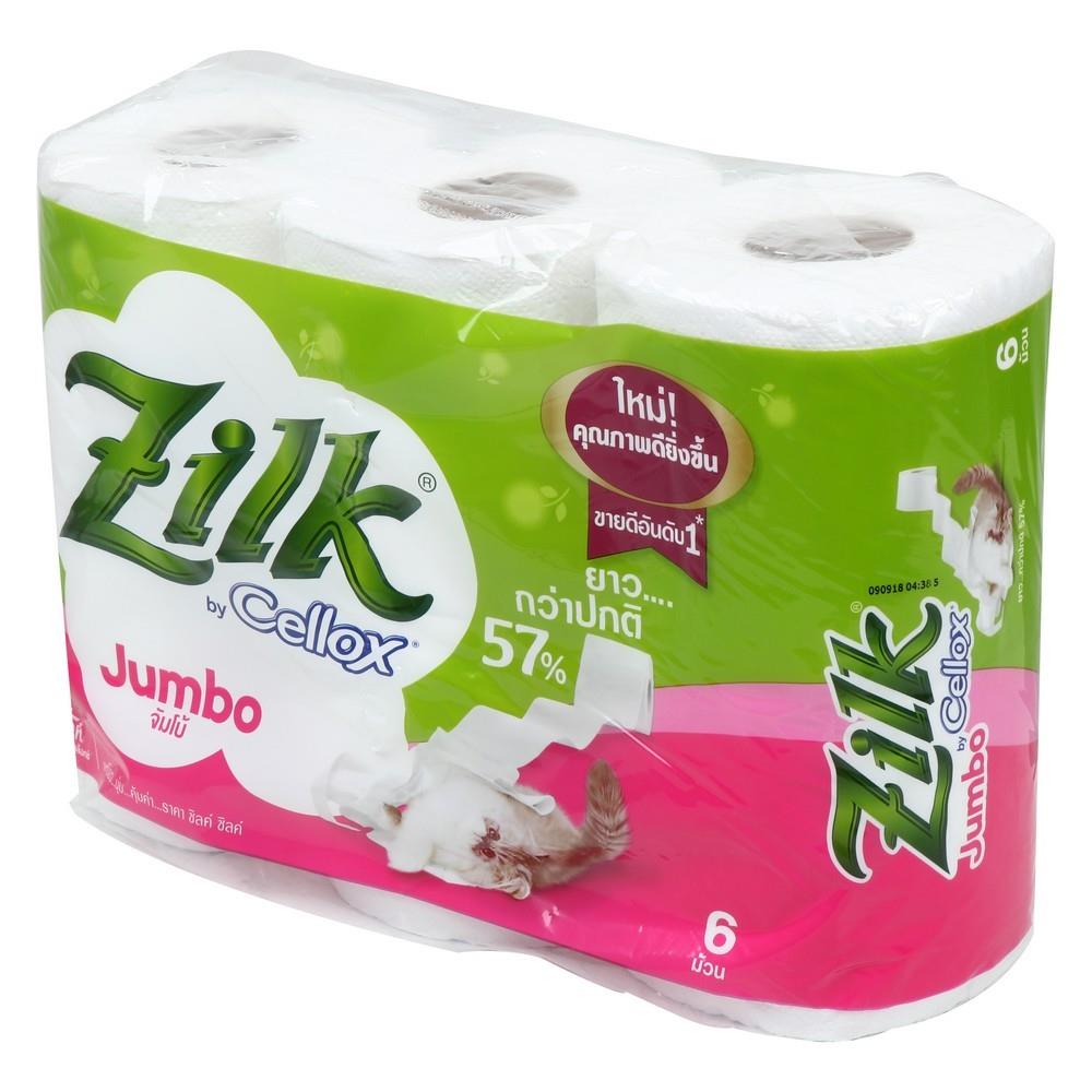 กระดาษชำระ ZILK JUMBO แพ็ค6