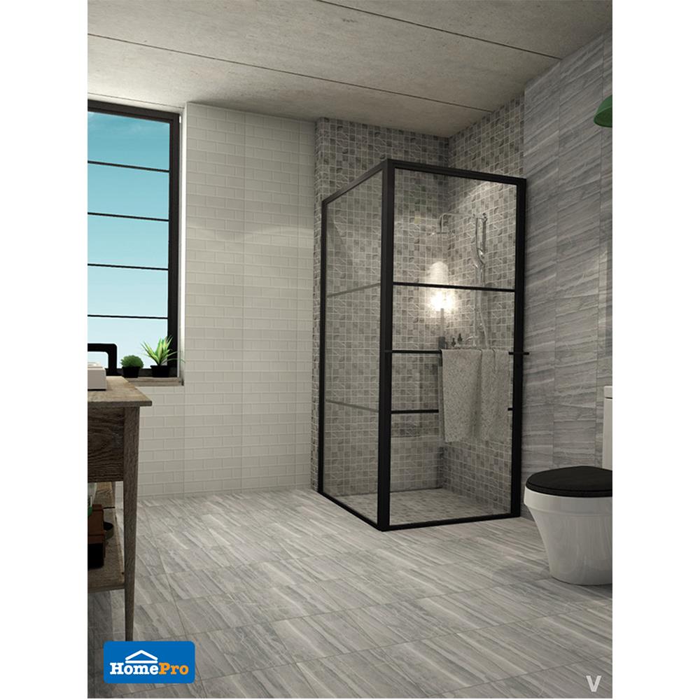 กระเบื้องพื้นพอร์ซเลน  16x16 นิ้ว COTTO ฮาร์โมไนซ์ สโตน เทาอ่อน PM