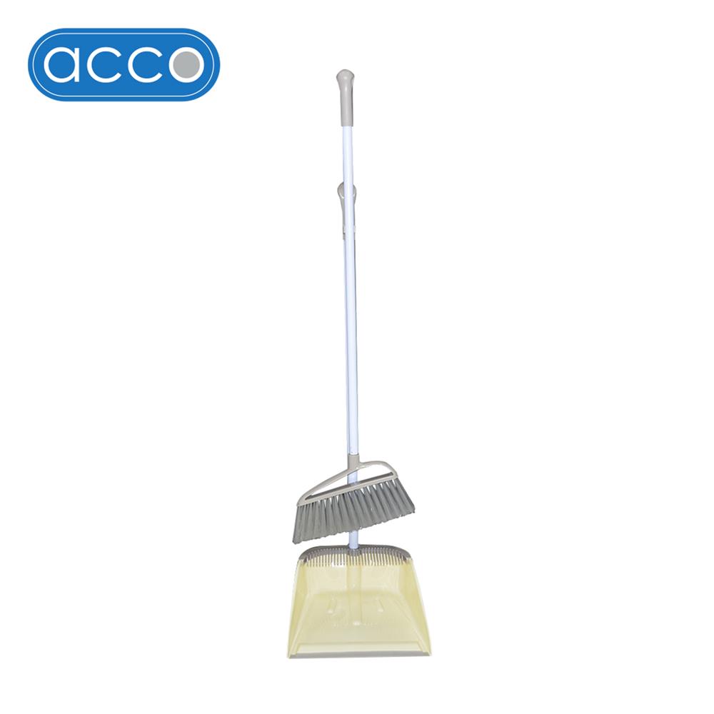 ชุดไม้กวาดพร้อมที่โกยผง ACCO YJ-1862 11 นิ้ว สีครีม