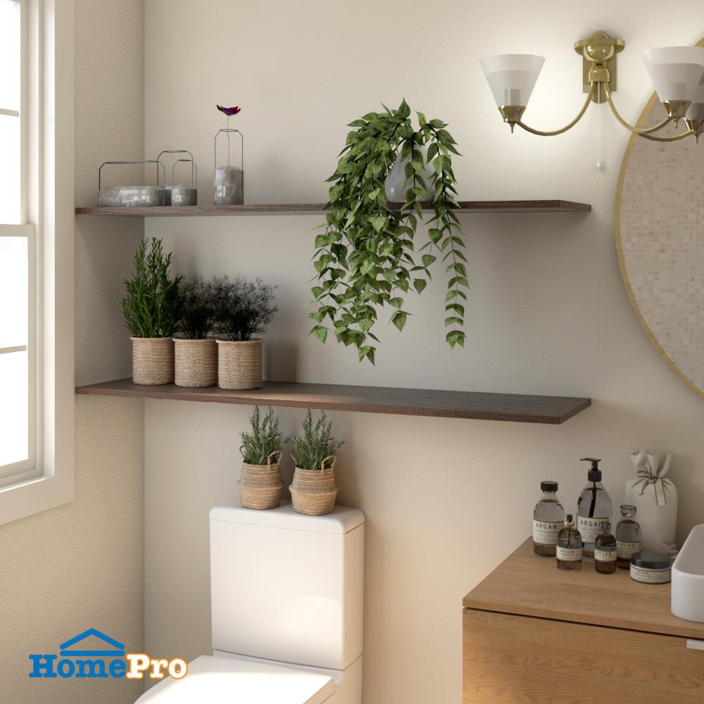 แผ่นชั้นไม้เมลามีน STACKO 120x30x1.6 ซม. สีเวงเก้