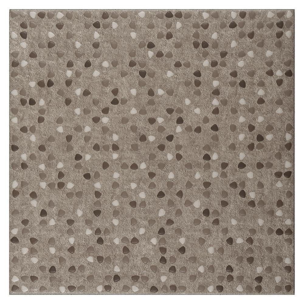 กระเบื้องพื้นพอร์ซเลน  16x16 นิ้ว COTTO ฮัมเบิ้ล ร็อค น้ำตาล PM