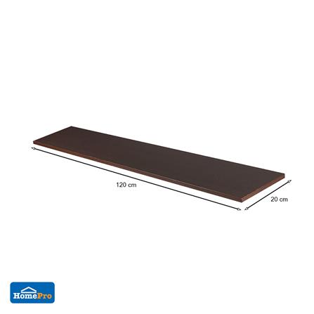 แผ่นชั้นไม้เมลามีน STACKO 120x20x1.6 ซม. สีเวงเก้_4