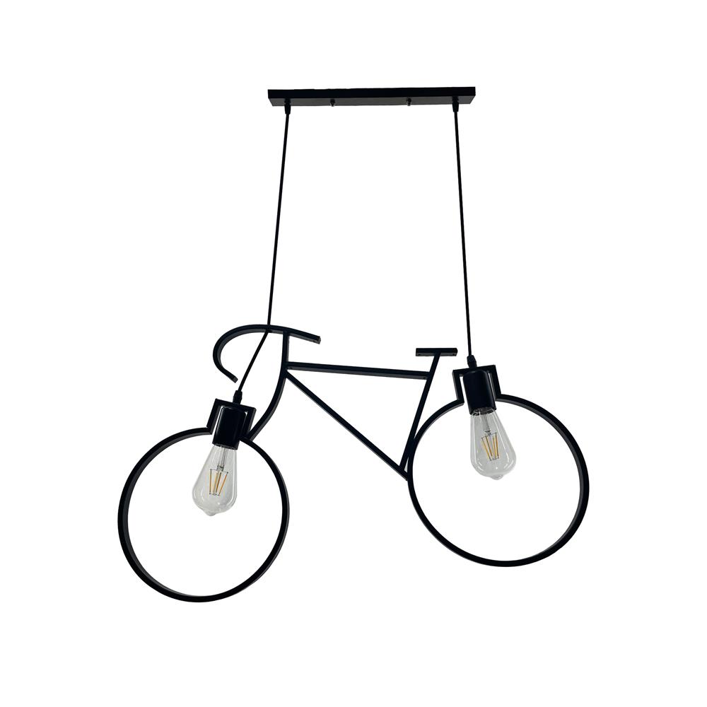 ไฟช่อ EVL HG-0019/2 สีดำ 2 หัว