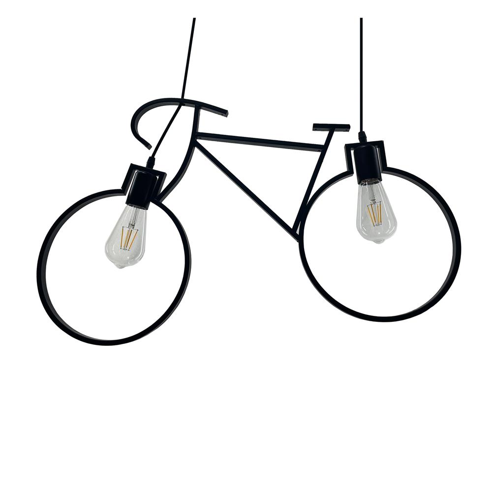 ไฟช่อ EVL HG-0019/2 สีดำ 2 หัว