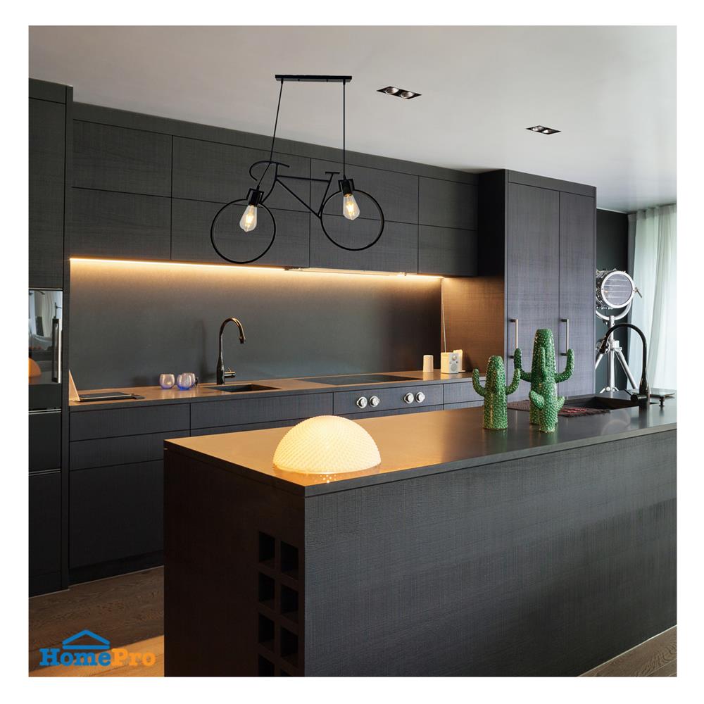 ไฟช่อ EVL HG-0019/2 สีดำ 2 หัว