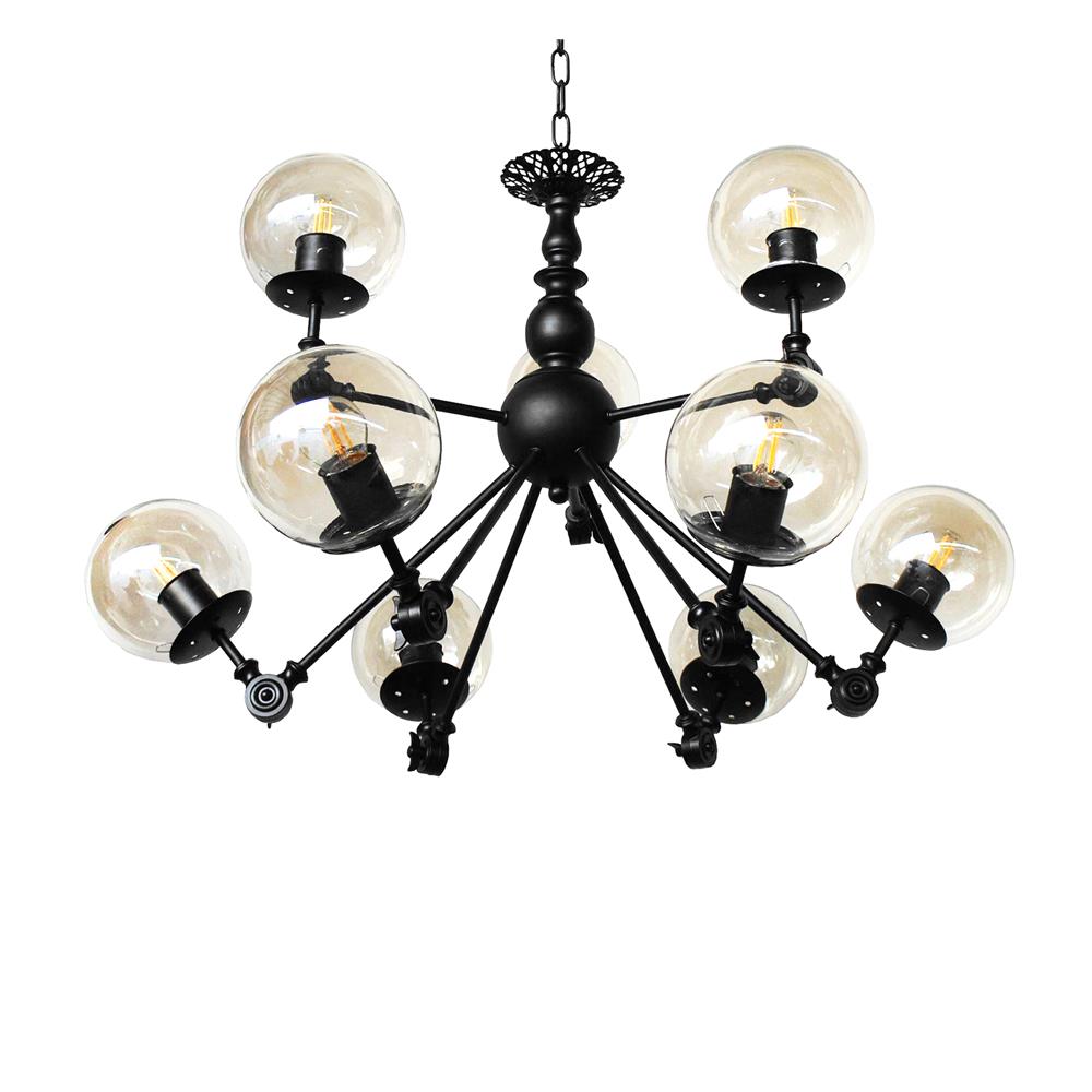 ไฟช่อ EVL HL-0011/9 สีดำ 9 หัว