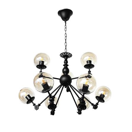 ไฟช่อ EVL HL-0011/9 สีดำ 9 หัว_0