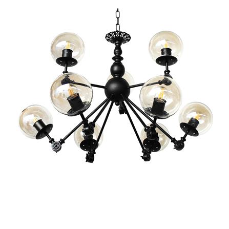 ไฟช่อ EVL HL-0011/9 สีดำ 9 หัว_1