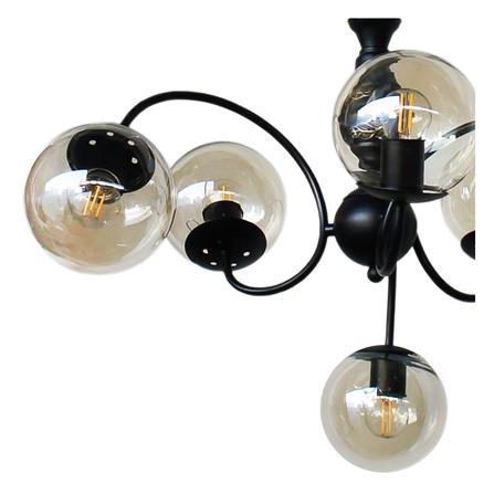 ไฟช่อ EVL HL-0010/6 สีดำ 6 หัว_2