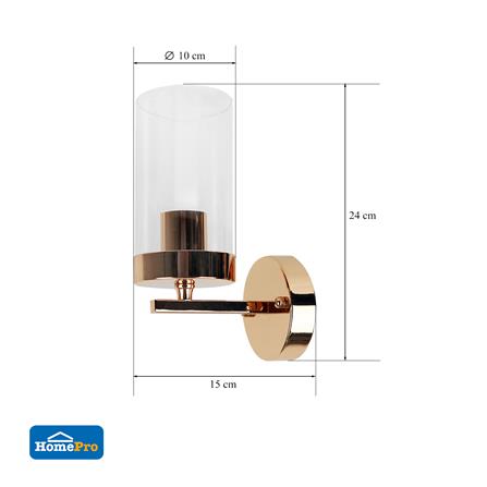 ไฟกิ่งภายใน CARINI TGB003 สีขาวใส/ทอง 1 หัว_5