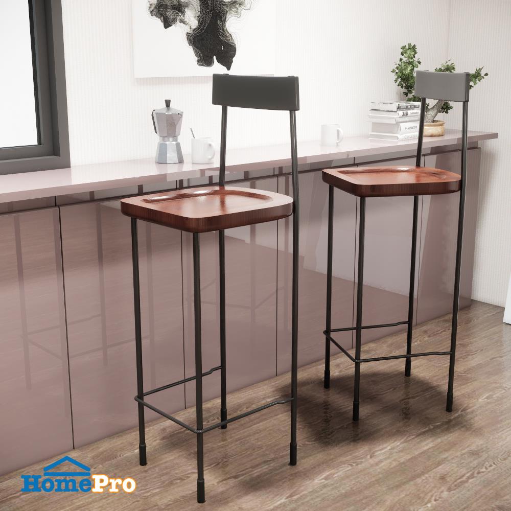 เก้าอี้บาร์ FURDINI AWAKE สีวอลนัท