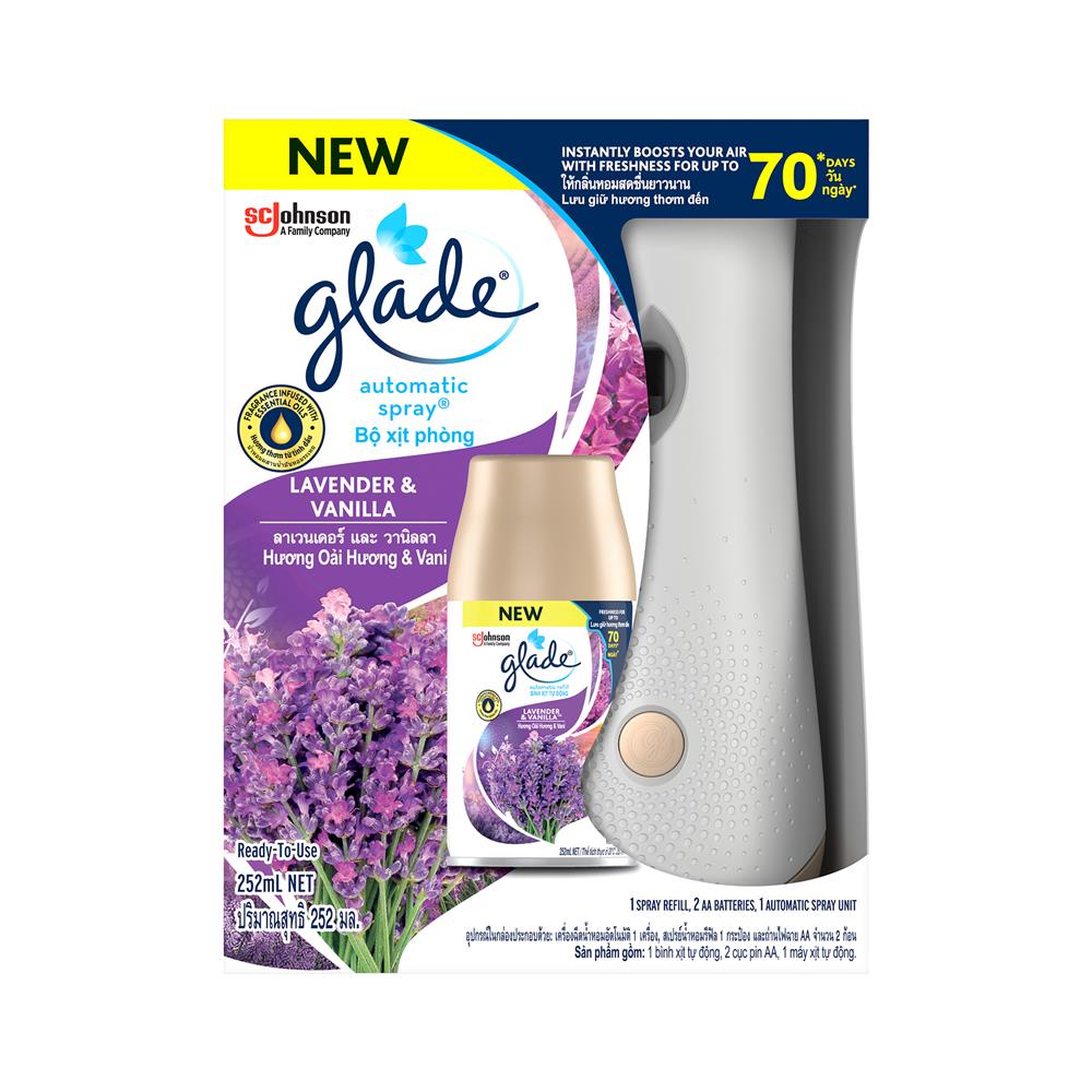 เครื่องพ่นปรับอากาศ GLADE 252 มล. LAVENDER VANILLA