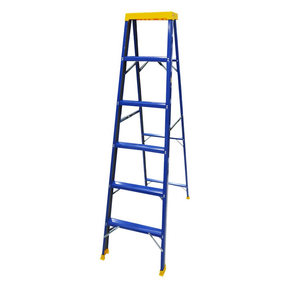 บันไดเคลือบสีแบบมีถาด SANKI 6 ขั้น