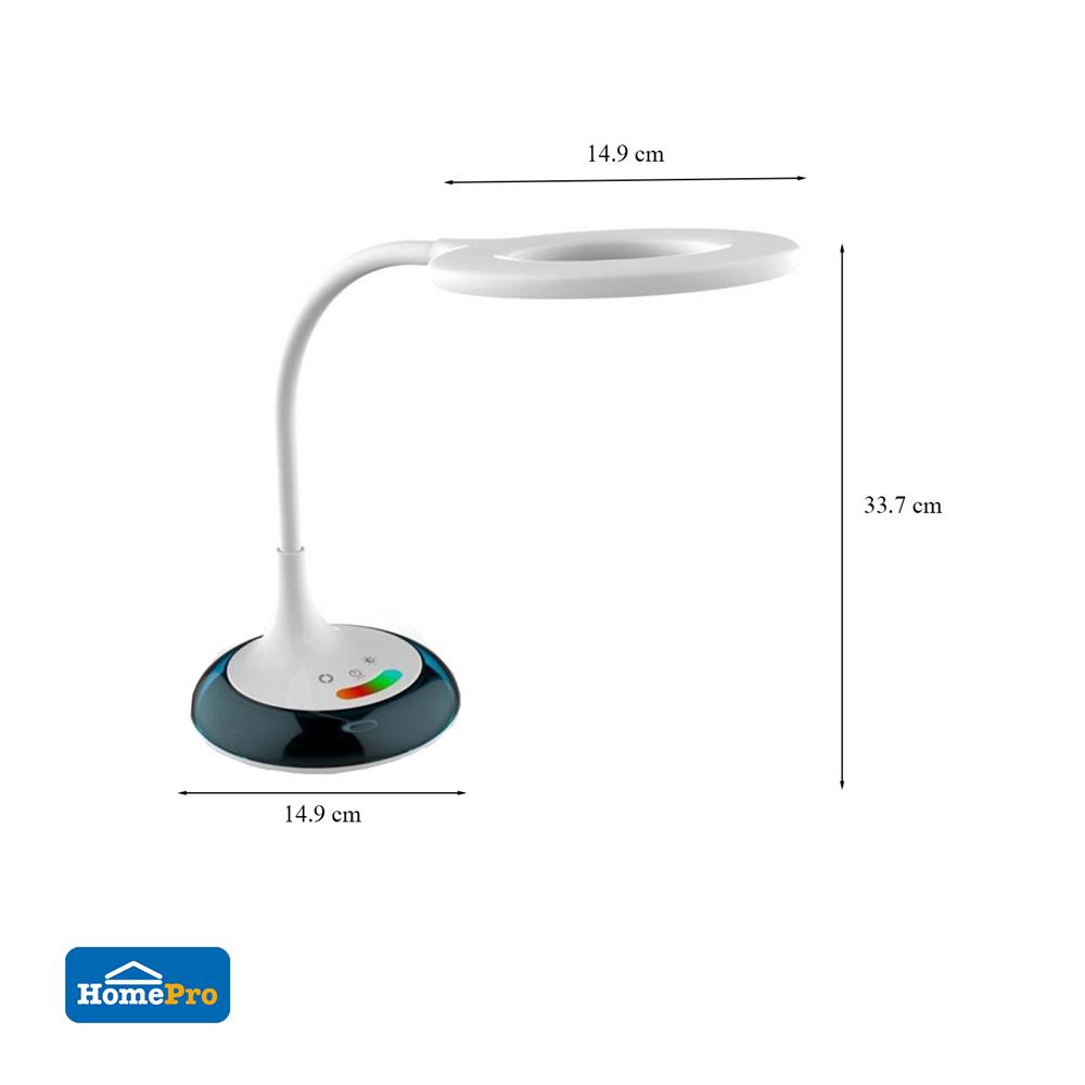 ไฟอ่านหนังสือ LED CARINI LA-R908RGB 8 วัตต์ สีขาว