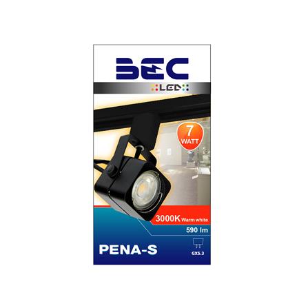 แทรคไลท์ LED BEC PENA-S 7 วัตต์ WARM WHITE สีดำ_4