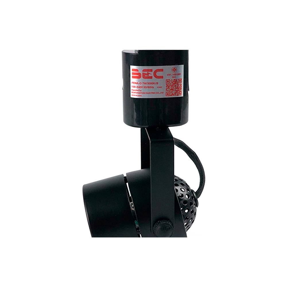 แทรคไลท์ LED BEC PENA-O 7 วัตต์ WARM WHITE สีดำ