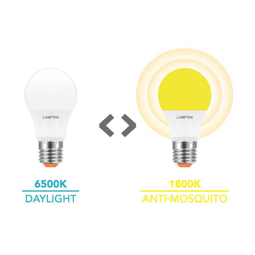 หลอด LED LAMPTAN PHOTON 2IN1 8 วัตต์ DAYLIGHT/YELLOW E27