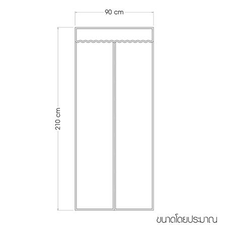 ม่านกันยุงและแมลง WSP TK-50/BR 90X210 ซม. สีน้ำตาล_7